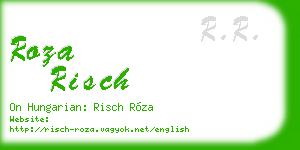 roza risch business card